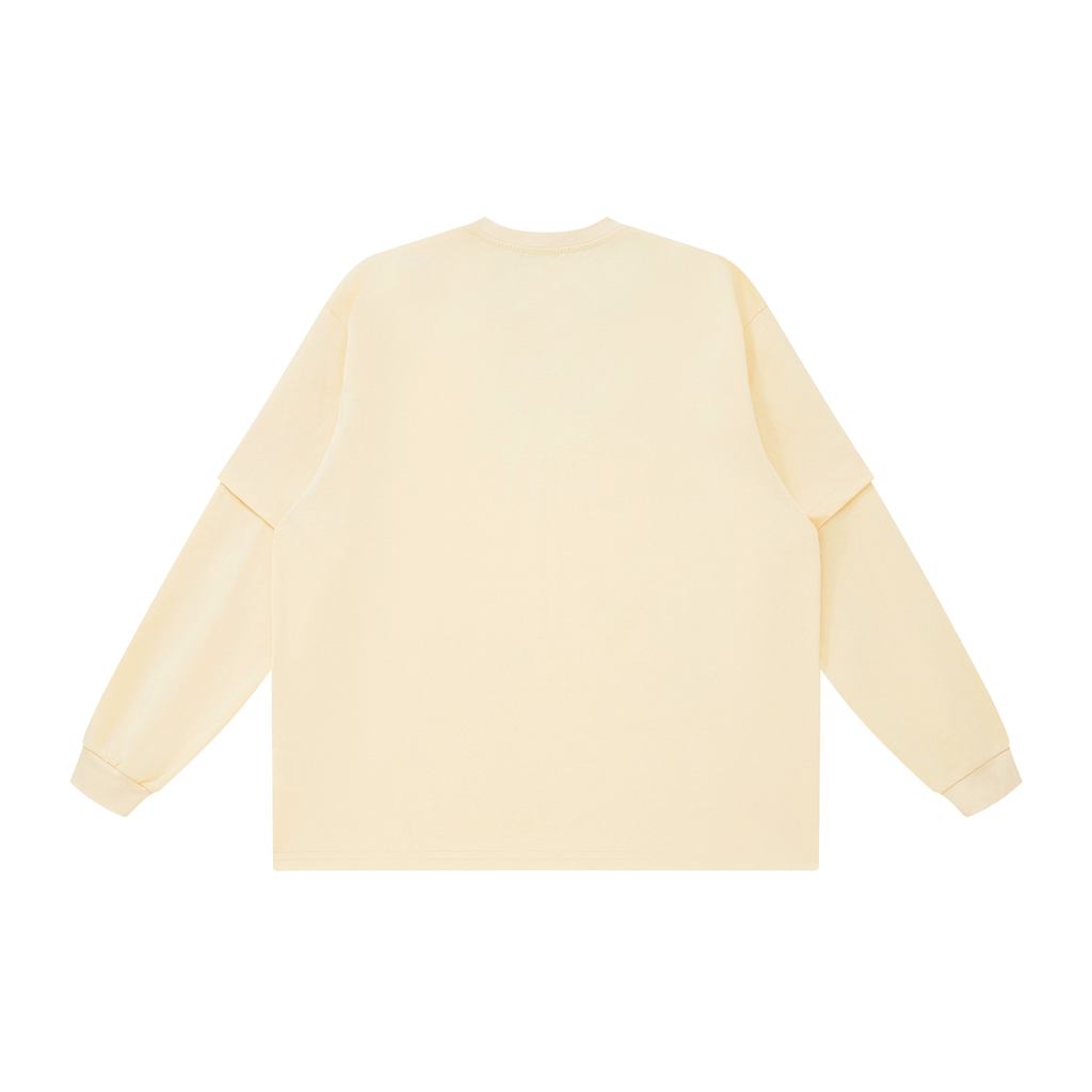 Vedoy,Collection,Collective,Core,Lomg,Long,Sleeved,Sleeves,Sweatshirt,Tshirt,Layered,Oversized,Autumn,Cotton,Comfy,Unisez,Unisex,Green,Yellow,Black,White