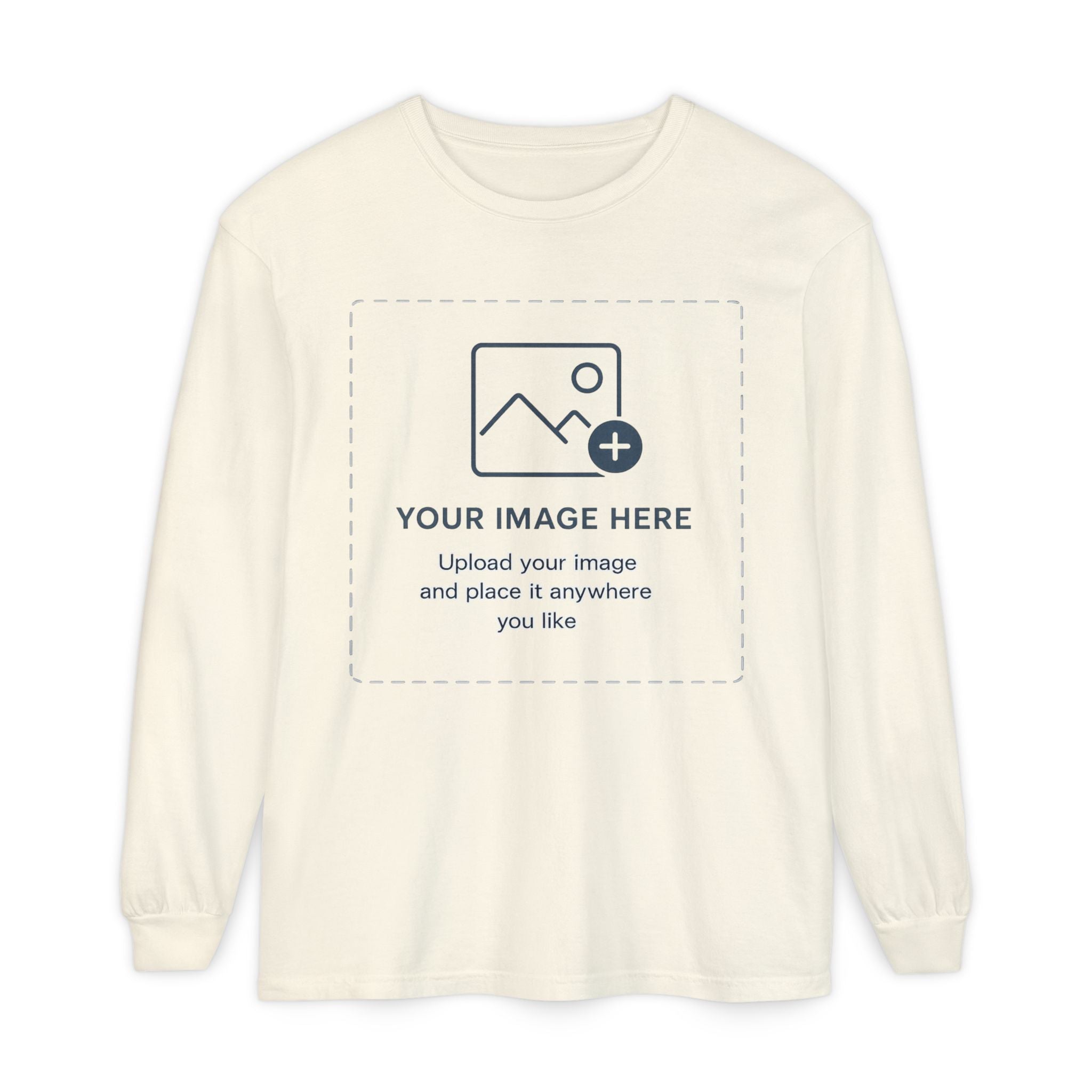 Custom Print - Unisex Garment-dyed Long Sleeve T-Shirt
