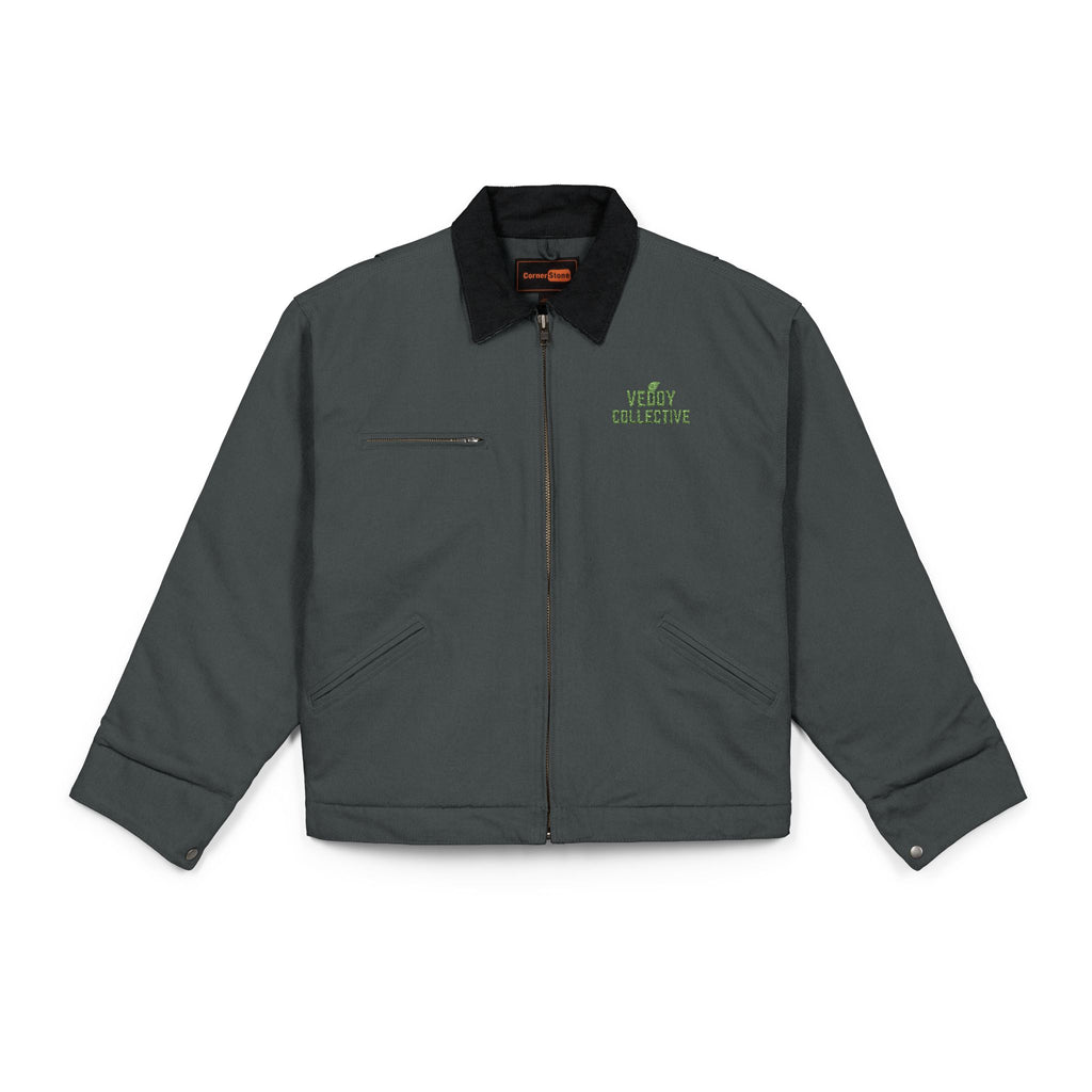 Work Jacket - Embroidered Logo Heavy-Duty Duck Cloth