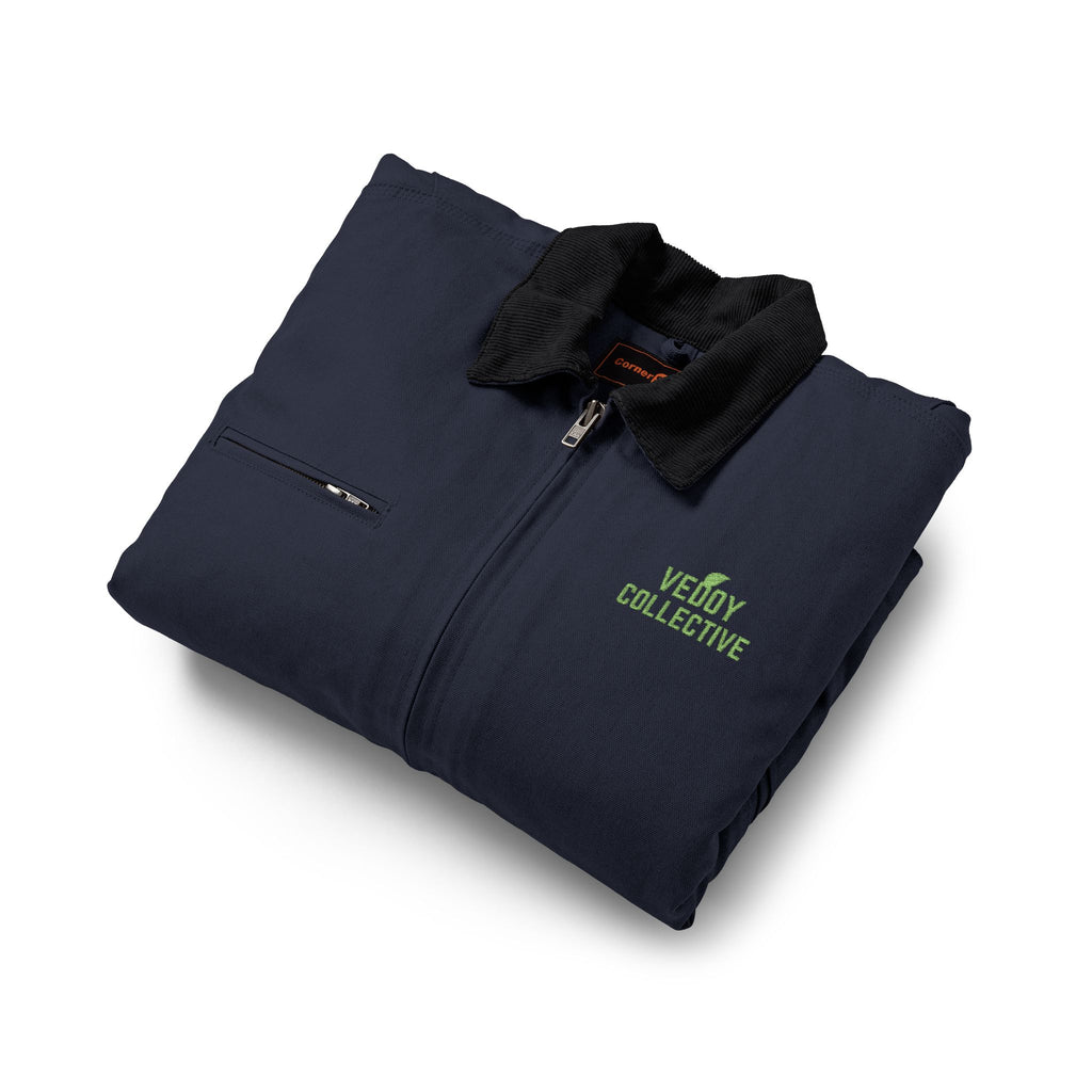 Work Jacket - Embroidered Logo Heavy-Duty Duck Cloth
