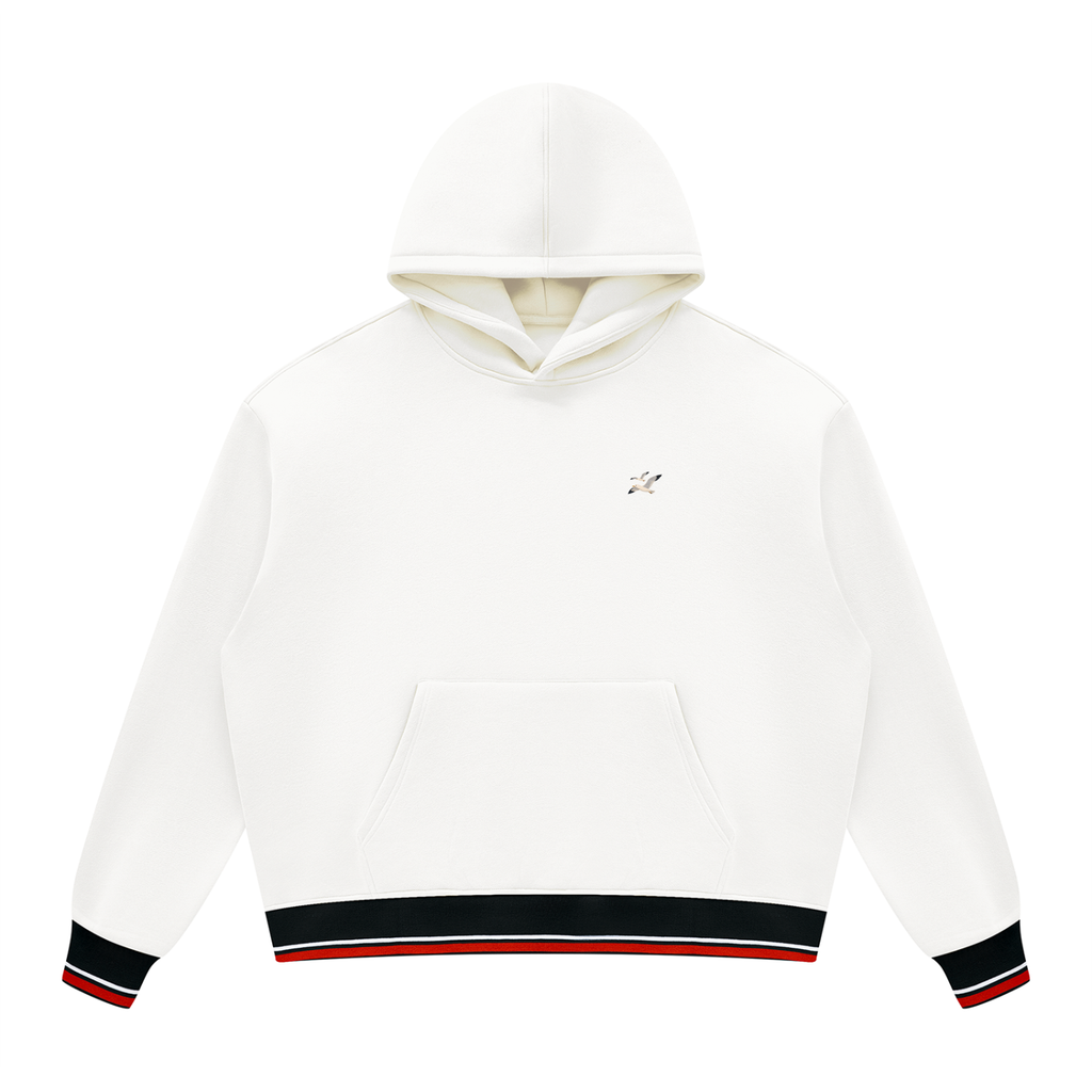 Unisex Oversized Color Block Fleece Hoodie