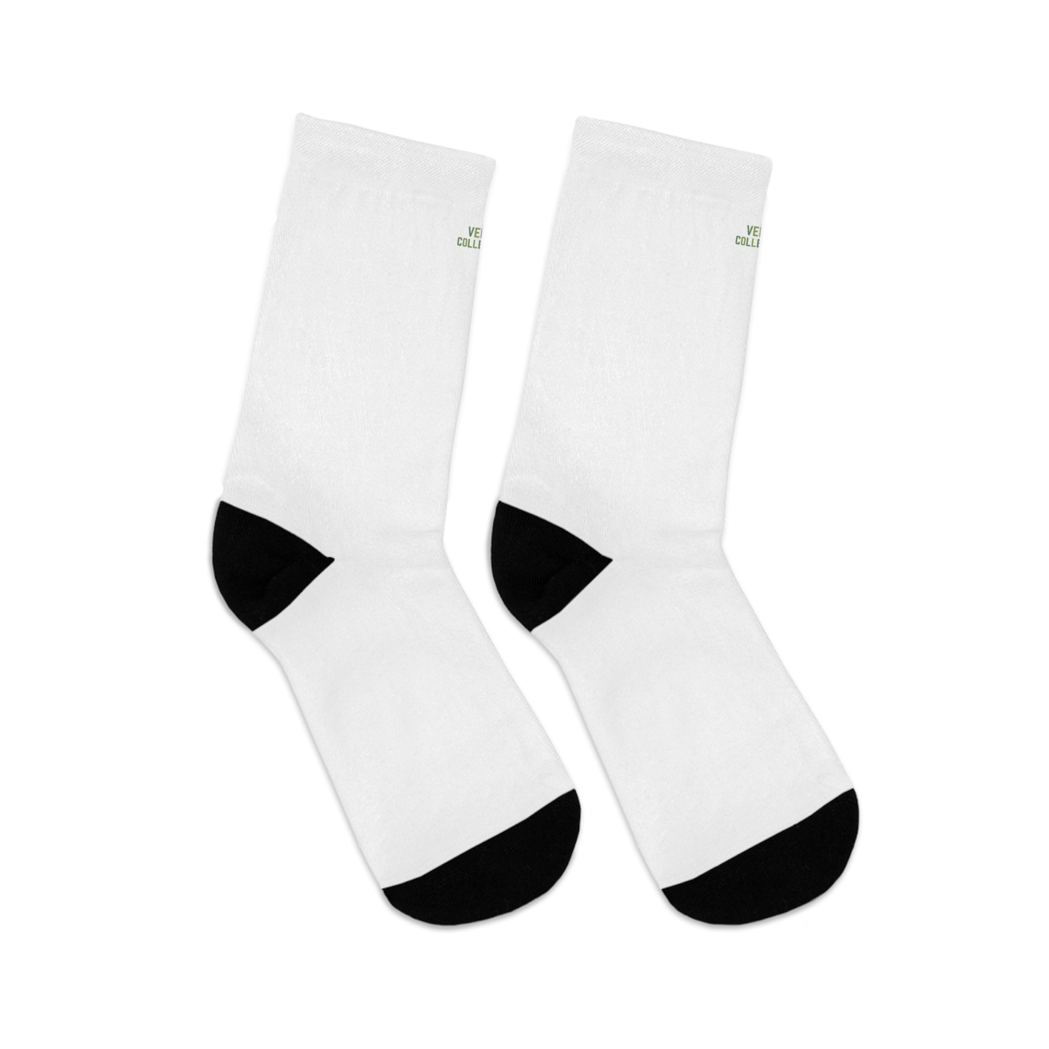 Eco-Friendly 'We Love Recycling' Crew Socks — Recycled Polyester Comfort
