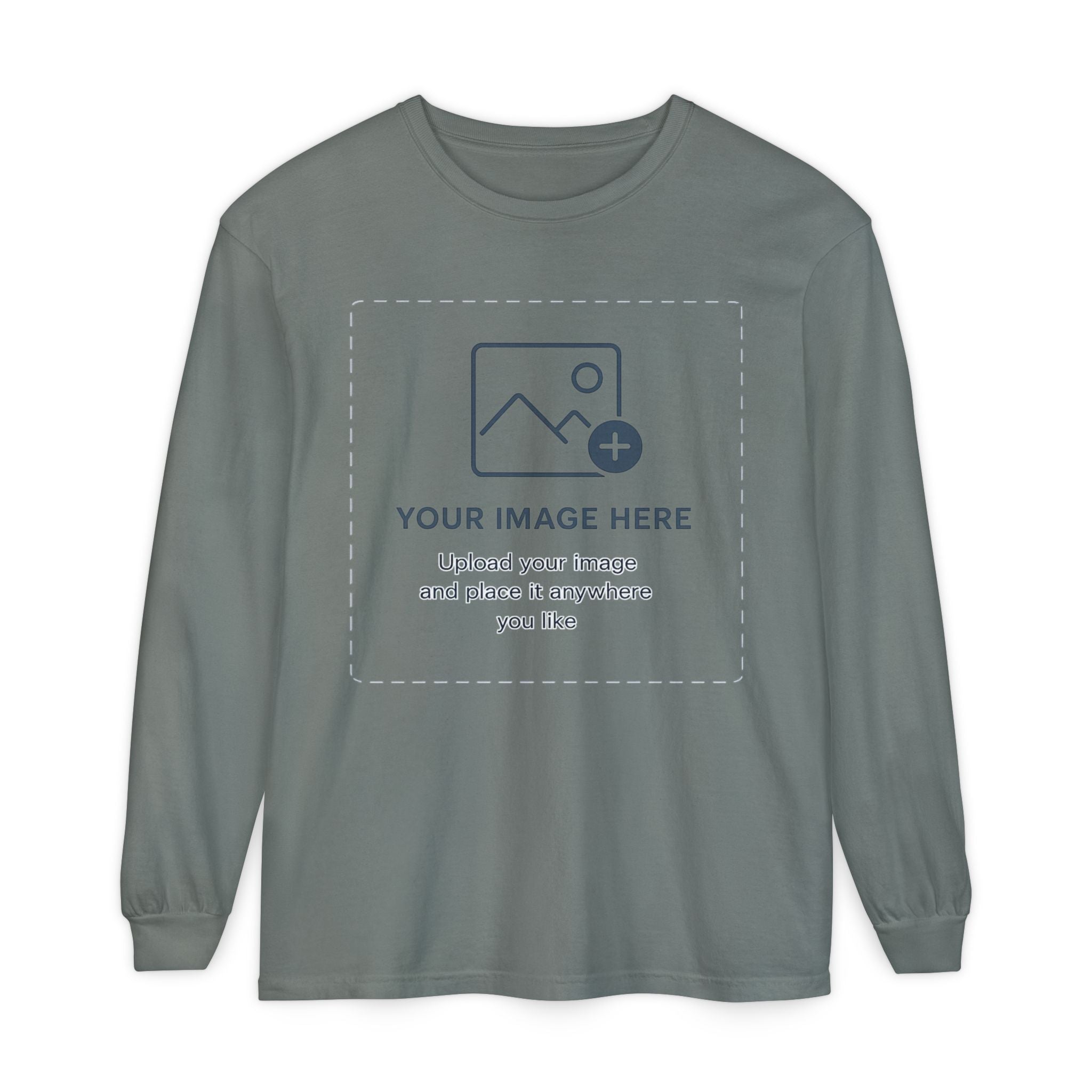 Custom Print - Unisex Garment-dyed Long Sleeve T-Shirt