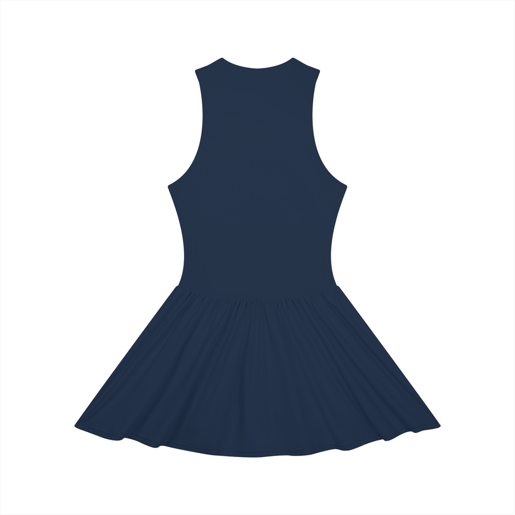 Ruched Sleeveless Full-Zip Dress