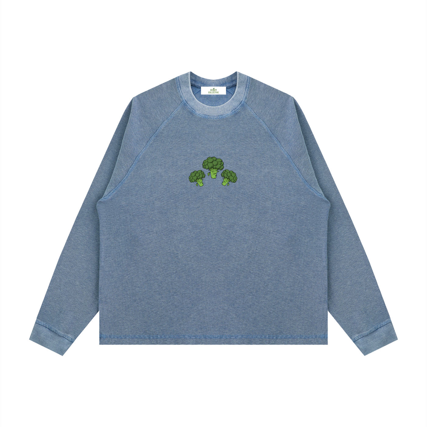 T-shirt,Vintage,Washed,70% cotton,T-skjorte ,Bomull,Broccoli Collection ,Brokkoli,Vegetable print ,Vedoy Collective 