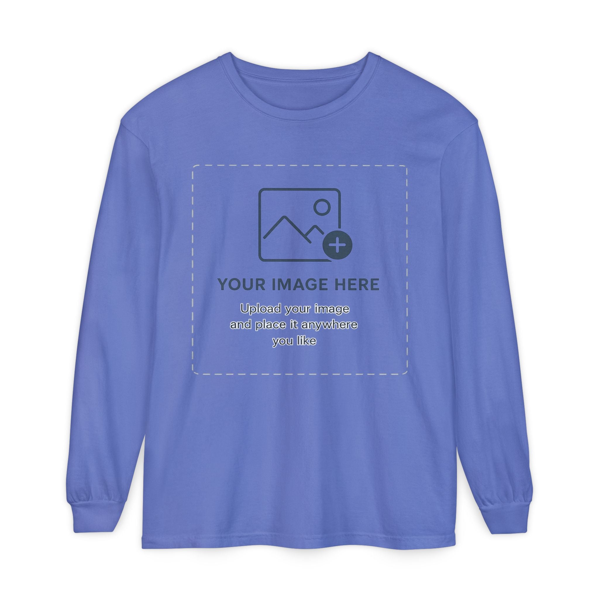 Custom Print - Unisex Garment-dyed Long Sleeve T-Shirt