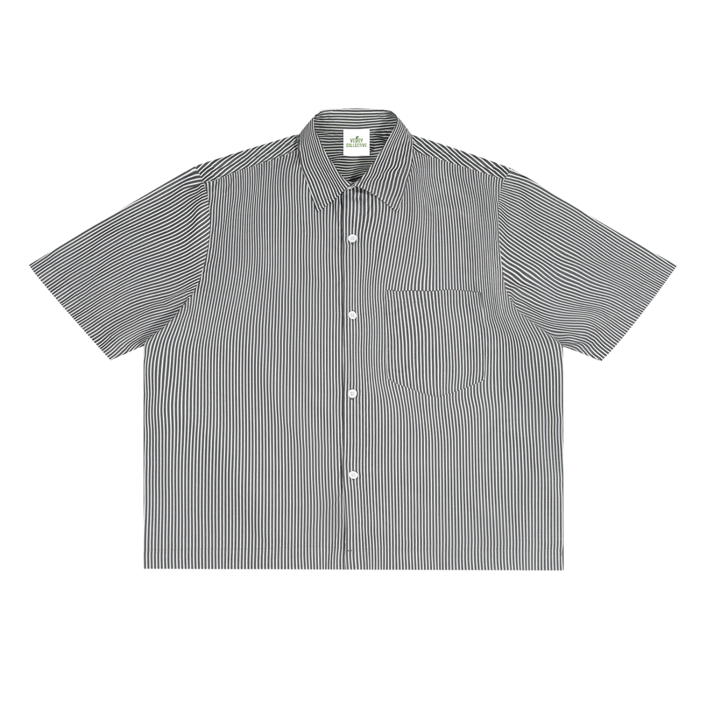 Oversized Vertical Stripe Boxy,Oversized,Vertical,Striped,Boxy,Vedoy Collective,100% polyester,Unisex,Shirt,Skjorte