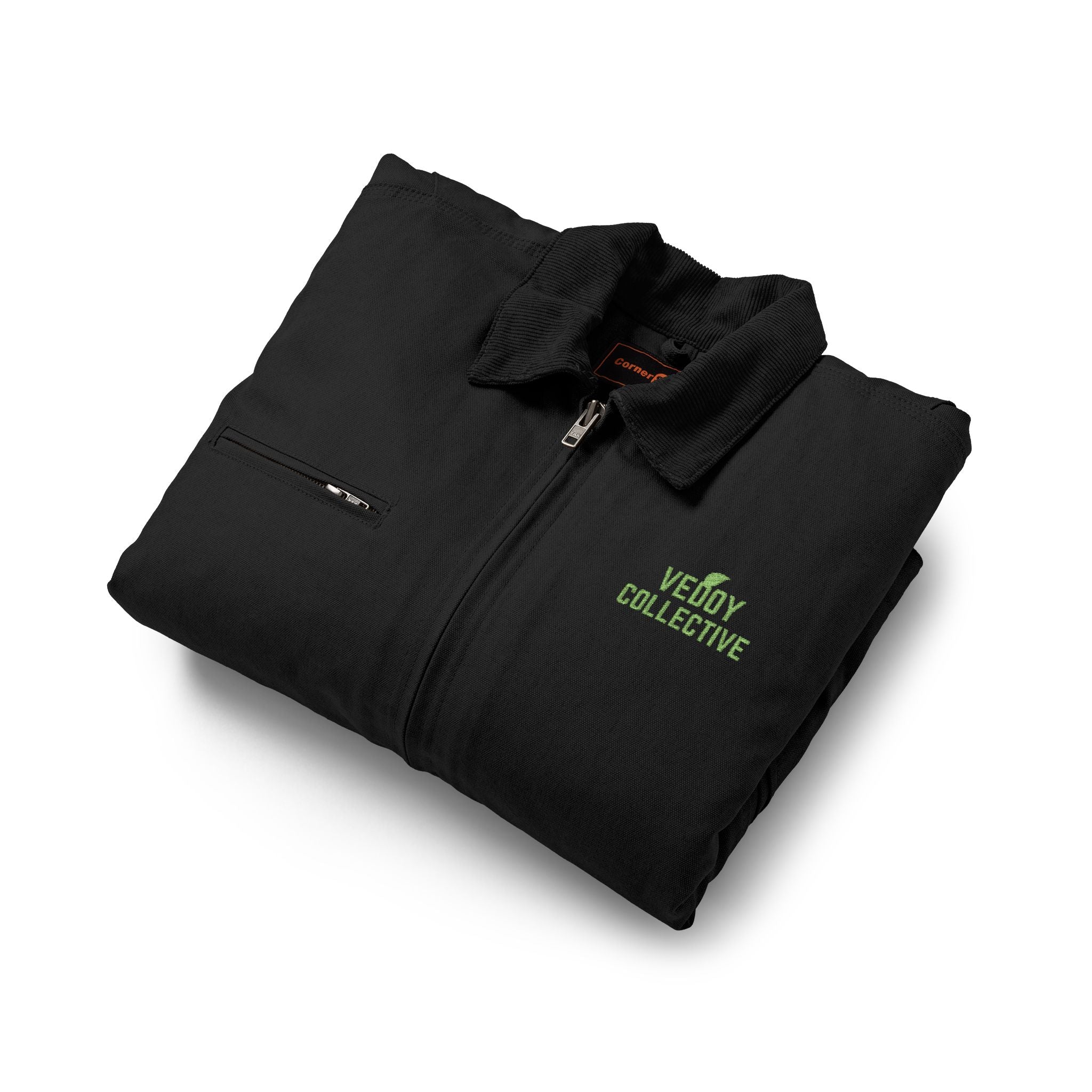 Work Jacket - Embroidered Logo Heavy-Duty Duck Cloth