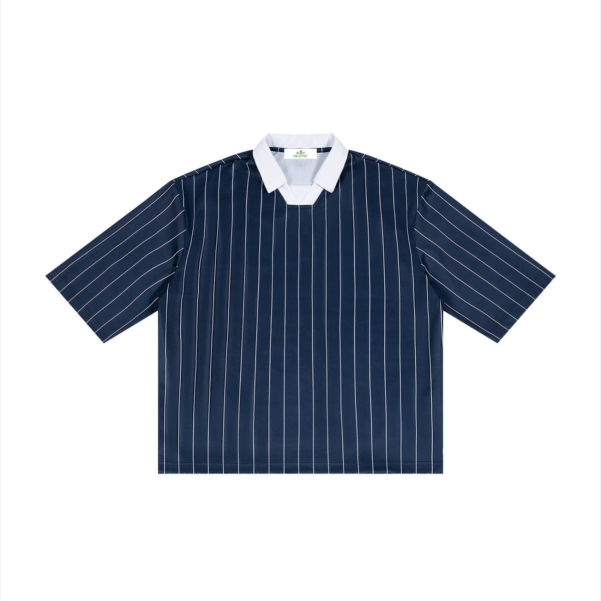 Vedoy,Collective,Striped,Thin,Sport,Gym,Idrett,boxy,collar,collared,unisex,men,women,femake,female,male,summer,sportsy,soccer,stripes,red,white,black,polyester