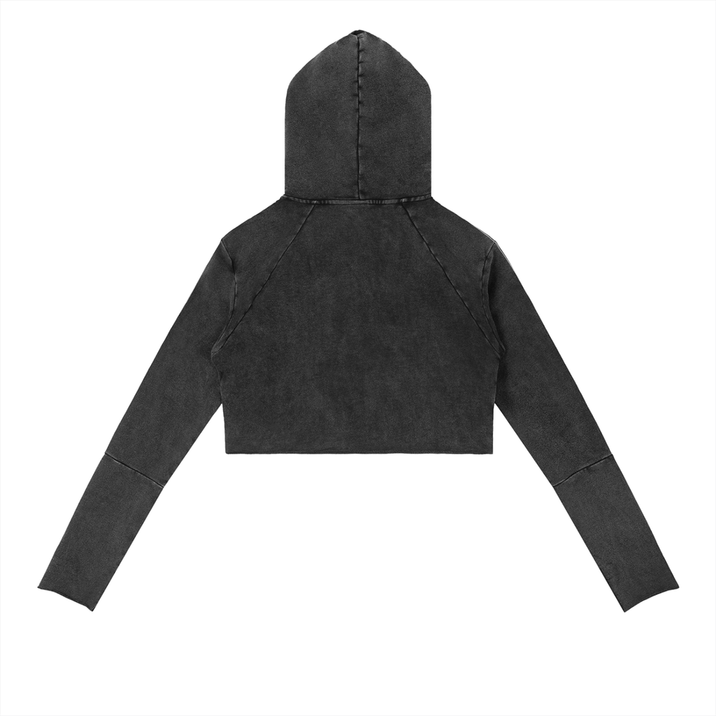 Vedoy,Collective,Raw,Edge,Vintage,Washed,Women,Cotton,Comfy,Comfortable,Hoodie,Hood