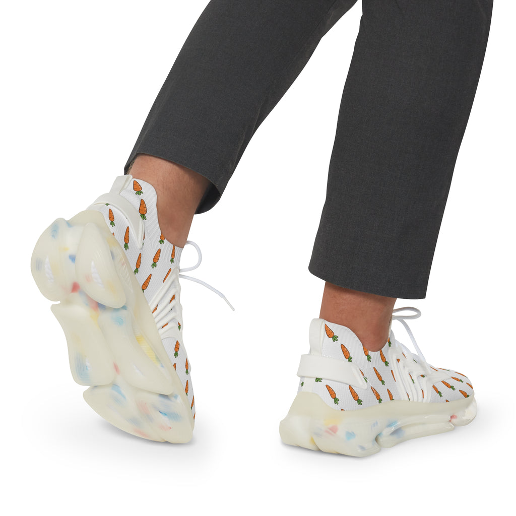 Men's Breathable Patterned Athletic Shoes - The Carrot Collection
