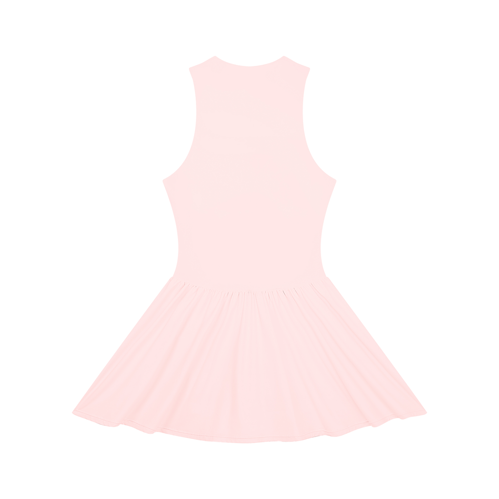 Ruched Sleeveless Full-Zip Dress