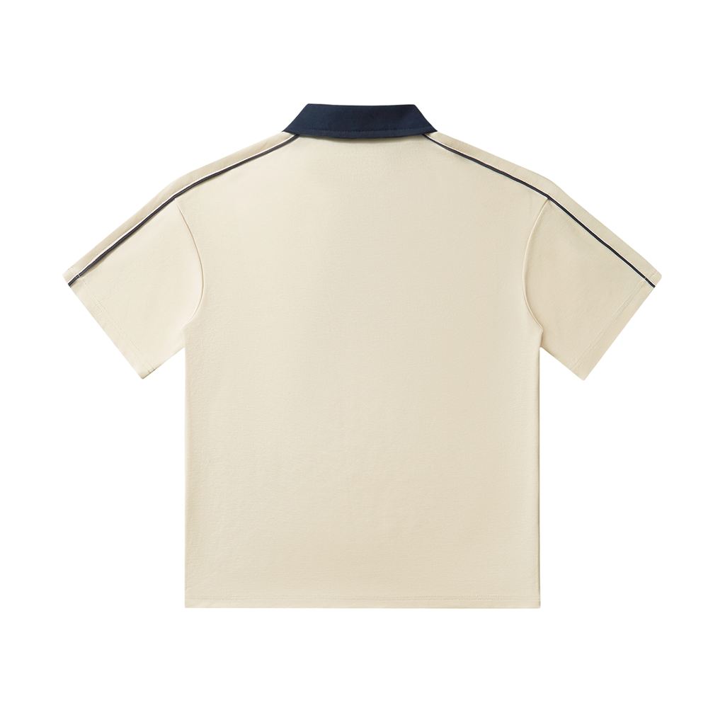 Contrast Collar,Short-Sleeve,Polo ,Shirt,Vedoy Collective,cotton,Comfy,High-Quality,Unisex,Formal