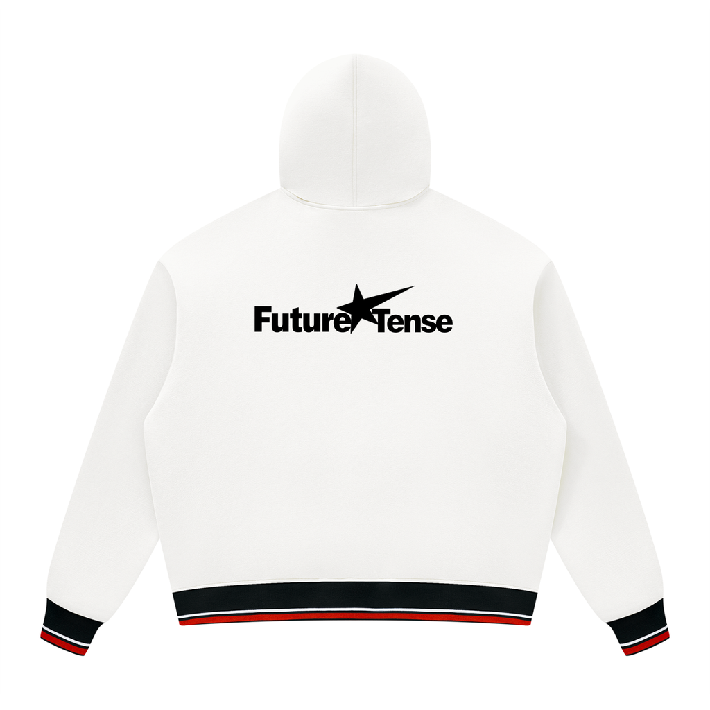 Unisex Oversized Color Block Fleece Hoodie