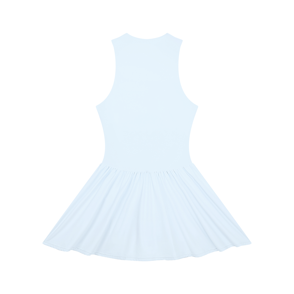 Ruched Sleeveless Full-Zip Dress