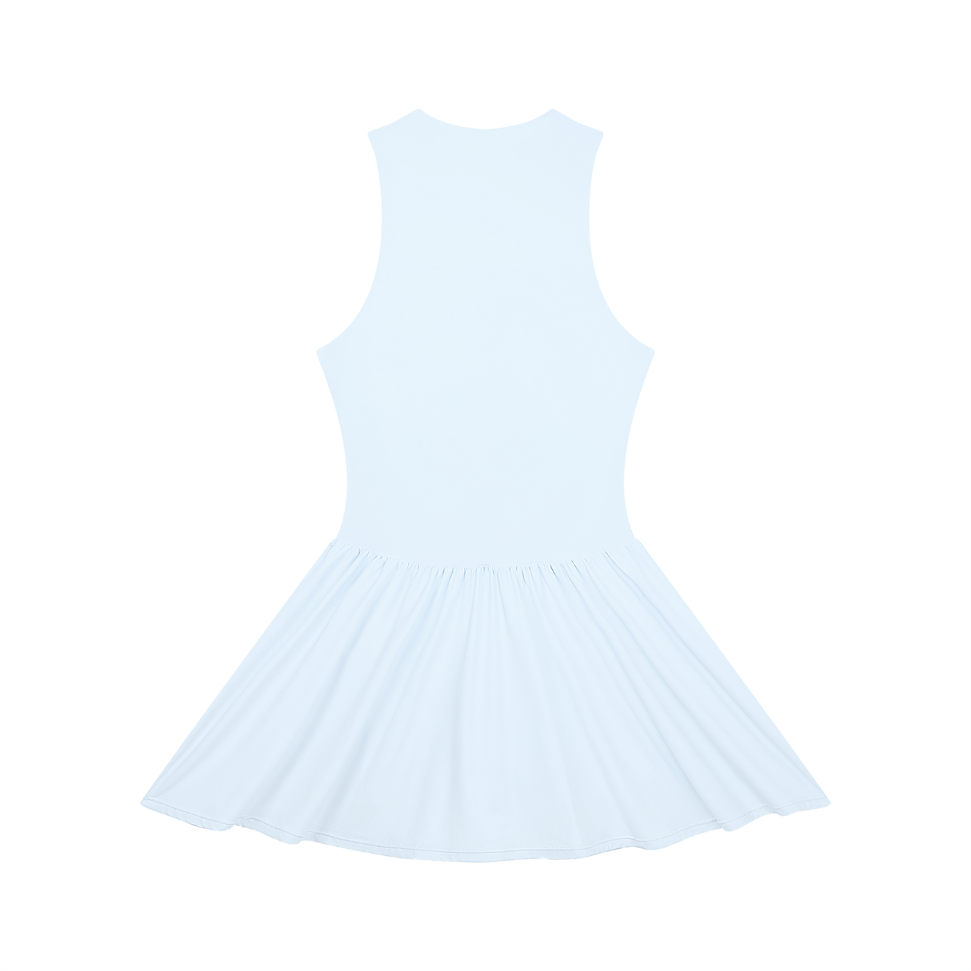 Ruched Sleeveless Full-Zip Dress