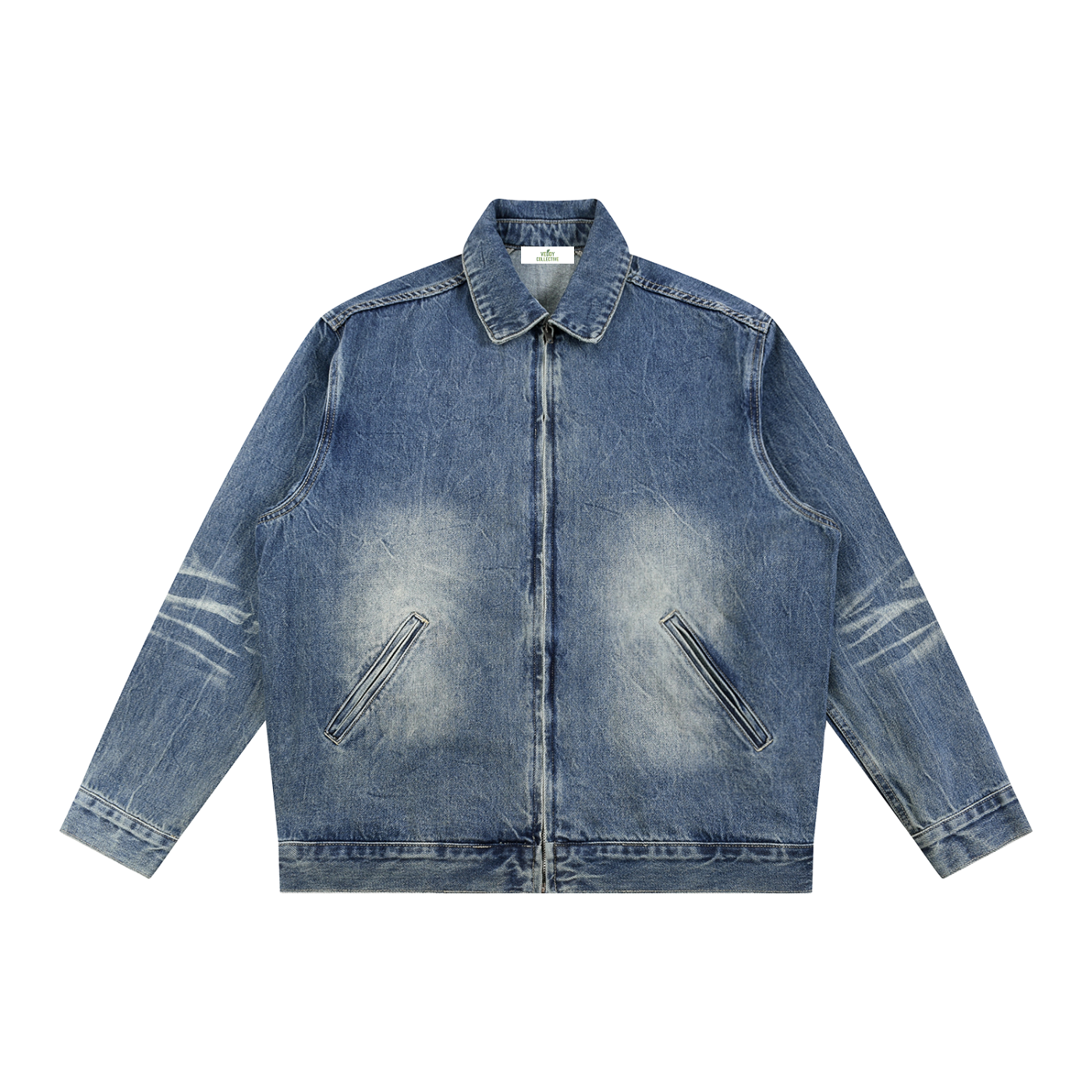 Vedoy,Collective,Collection,Comfy,Jacket,Basic,Casual,Blue,Denim,Summer