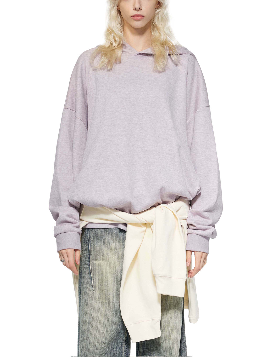Essential Oversized Fleece Hoodie - Butterfly Flower